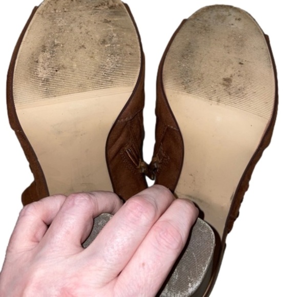 Great Condition Madden Girl Addyy Addy Sandals Women 9.5" Brown Boho - Picture 13 of 13